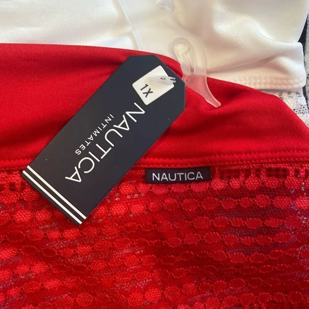 NEW Nautica super soft lace boy leg boy shorts‎ 5 pack underwear panties